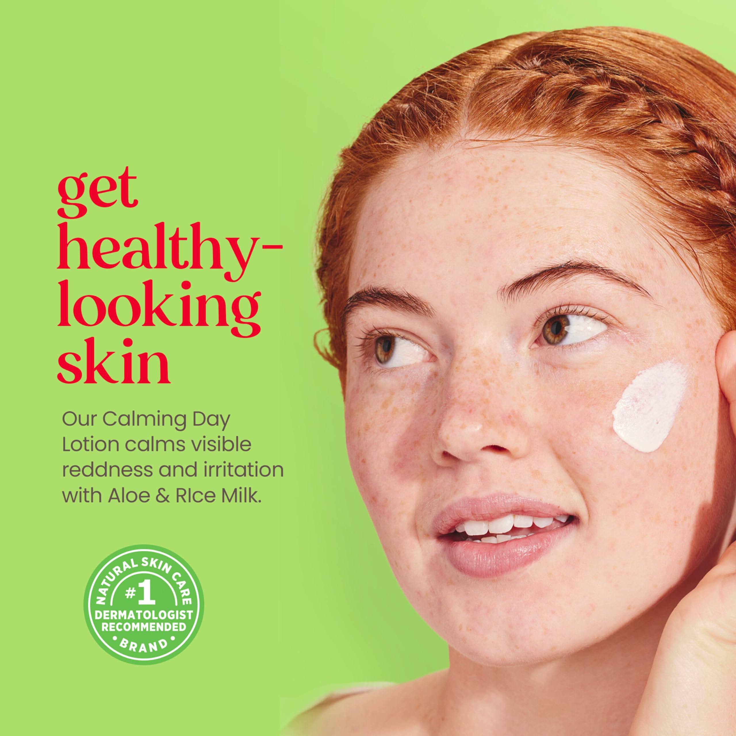 Burt's Bees SPF 30 Calming Day Lotion with aloe and rice milk soothing sensitive skin