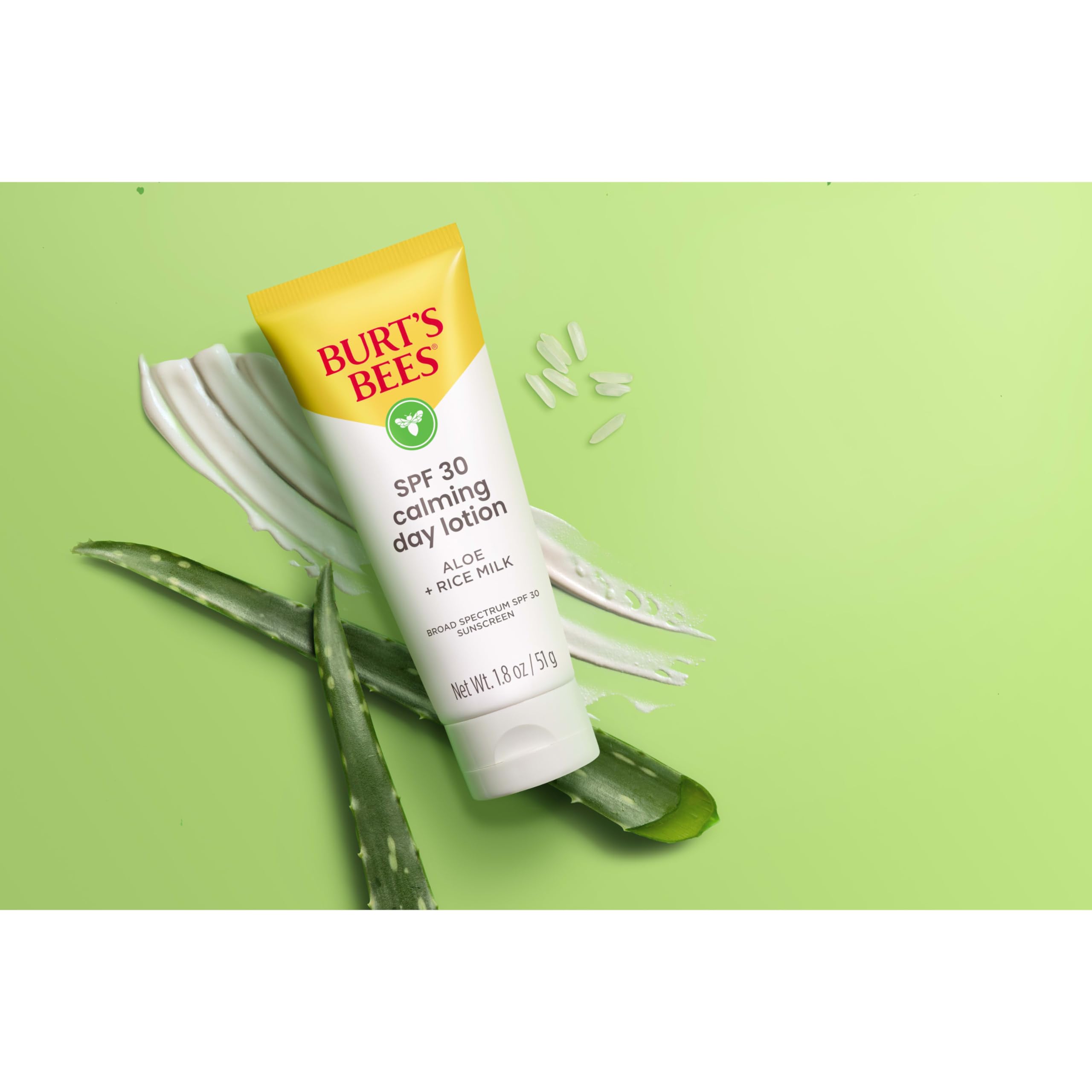 Burt's Bees SPF 30 Calming Day Lotion broad spectrum SPF 30 protection