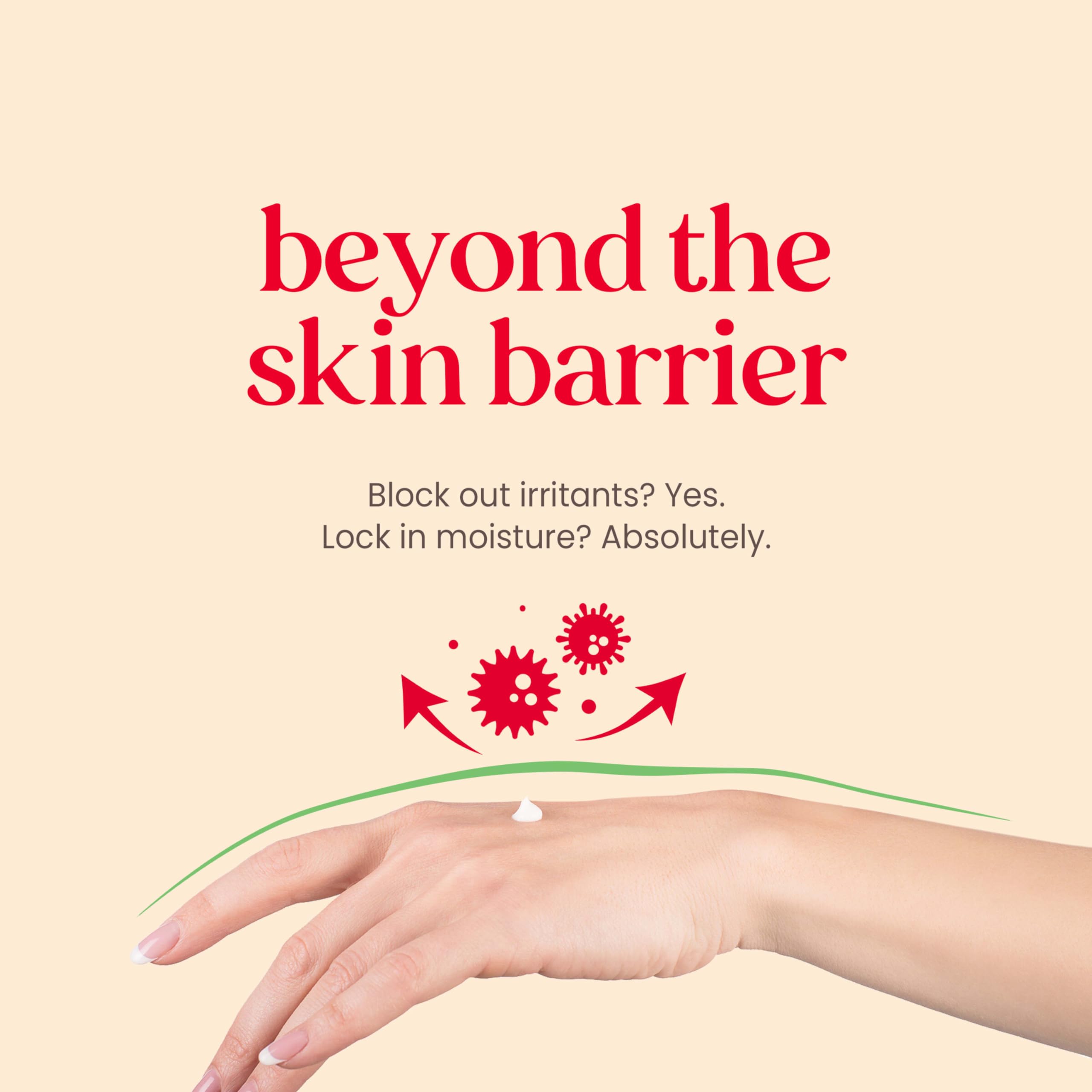 Burt's Bees SPF 30 Calming Day Lotion texture on skin demonstrates quick absorption