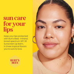 Zinc oxide-based SPF 30 lip balm by Burt's Bees.