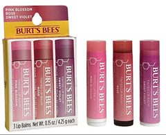 Burt's Bees lip balm trio in a compact display