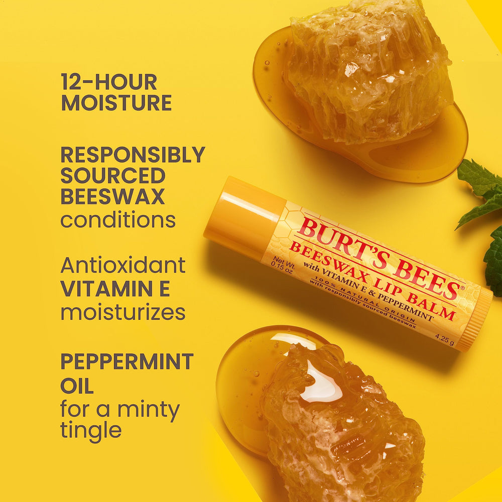 Burt's Bees Ultra Conditioning lip balm tube close-up with smooth texture