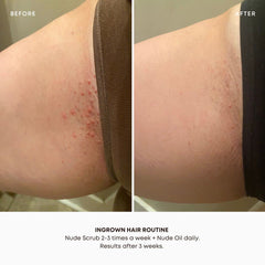 Bushbalm Nude routine step2 oil application promotes hydration and calm skin.