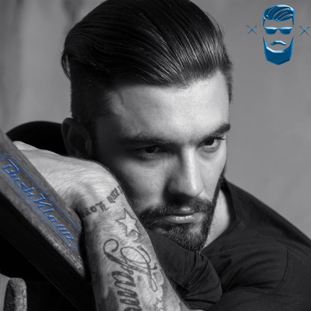 BushKlawz long-lasting hydration image for all-day comfort after shaving.