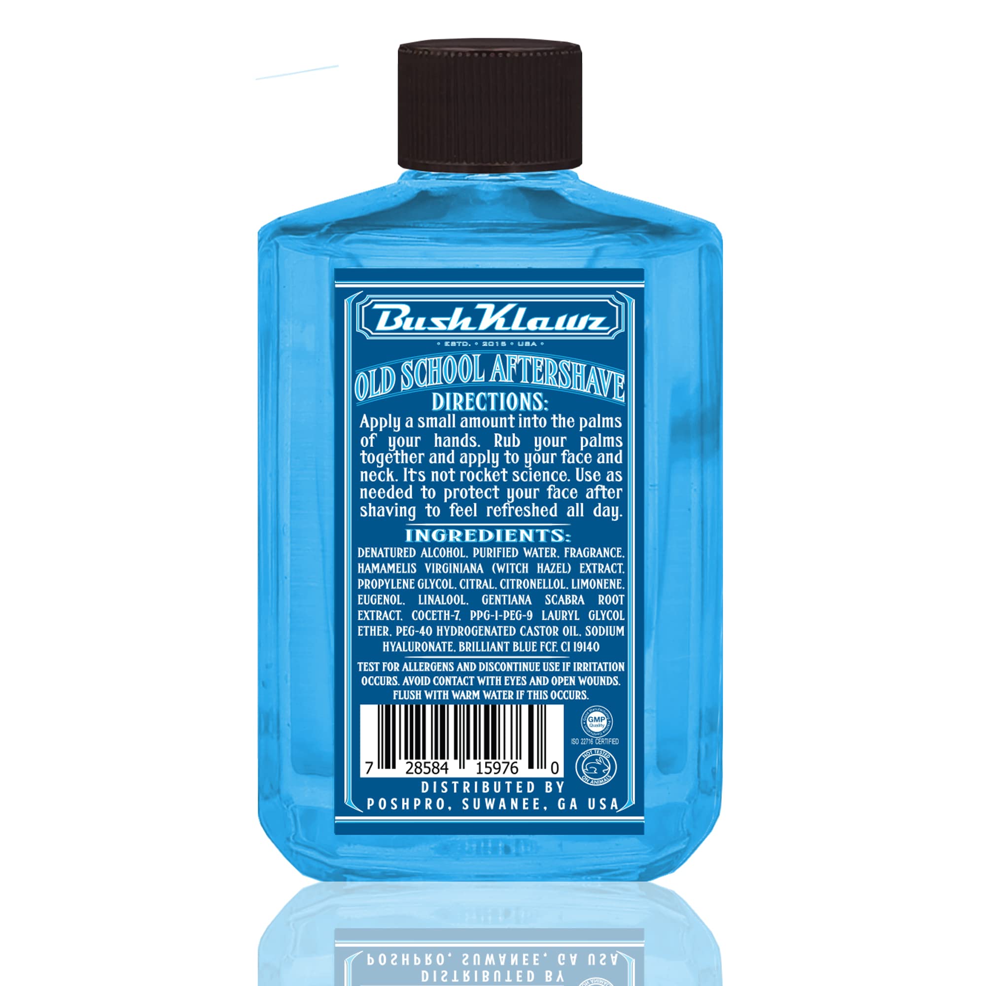 BushKlawz Lumber Prince tingle closeup highlights soothing relief after shaving.