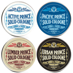 BushKlawz Premium Prince Lumber Prince tin for rugged, woodsy daily fragrance.