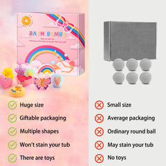 BusyMouth bath bombs feature bright colors and rich foam