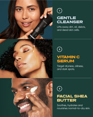 Buttah Daily Routine Tiles illustrate organized skincare steps.