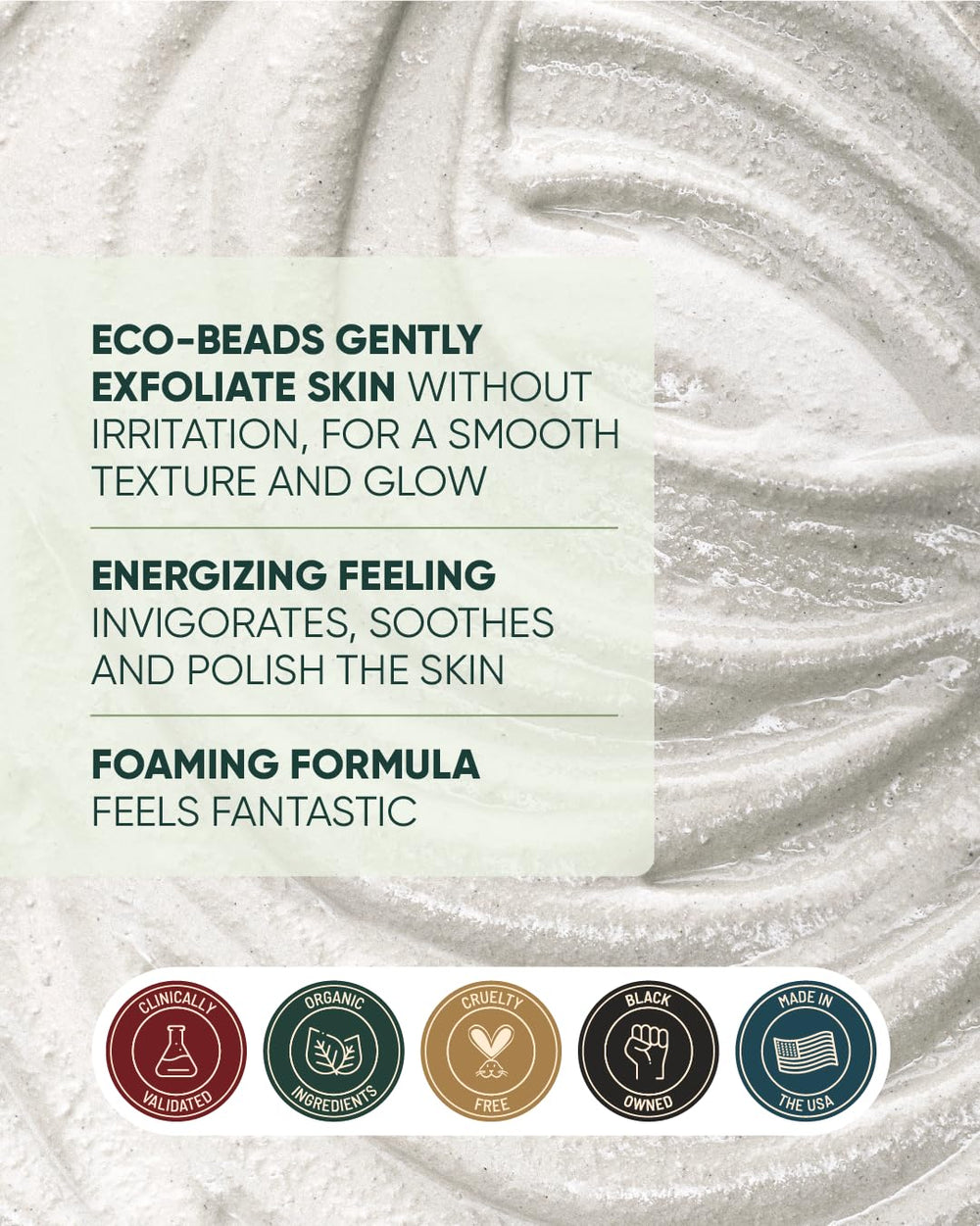 Buttah Kaolin Clay purify and absorb oils for a matte finish.