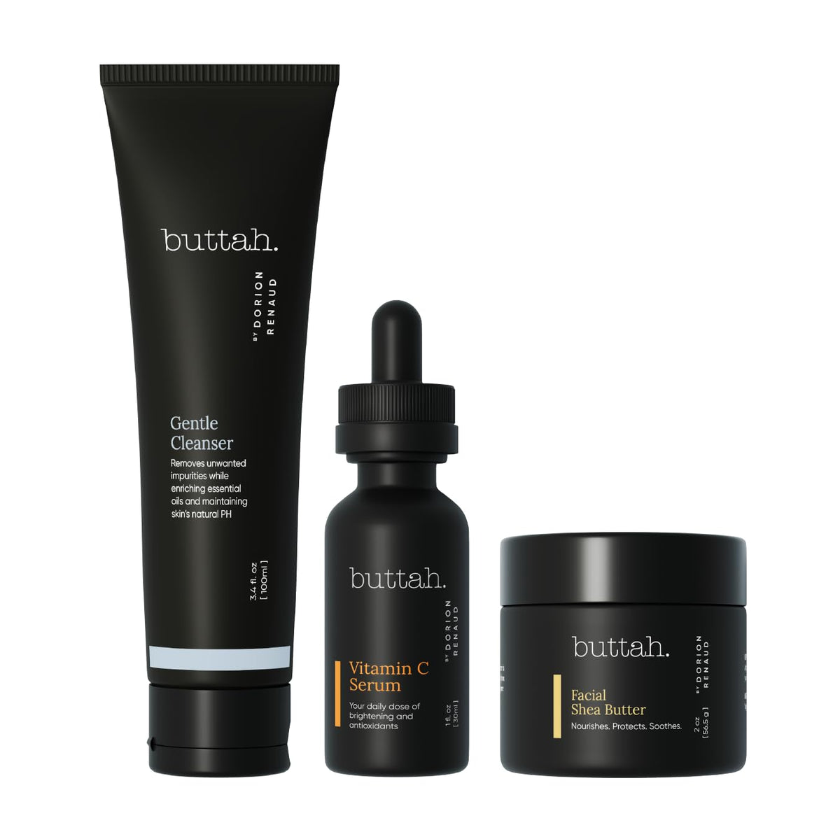 Buttah Shea Butter Jar shows rich moisture for glowing melanin-rich skin.