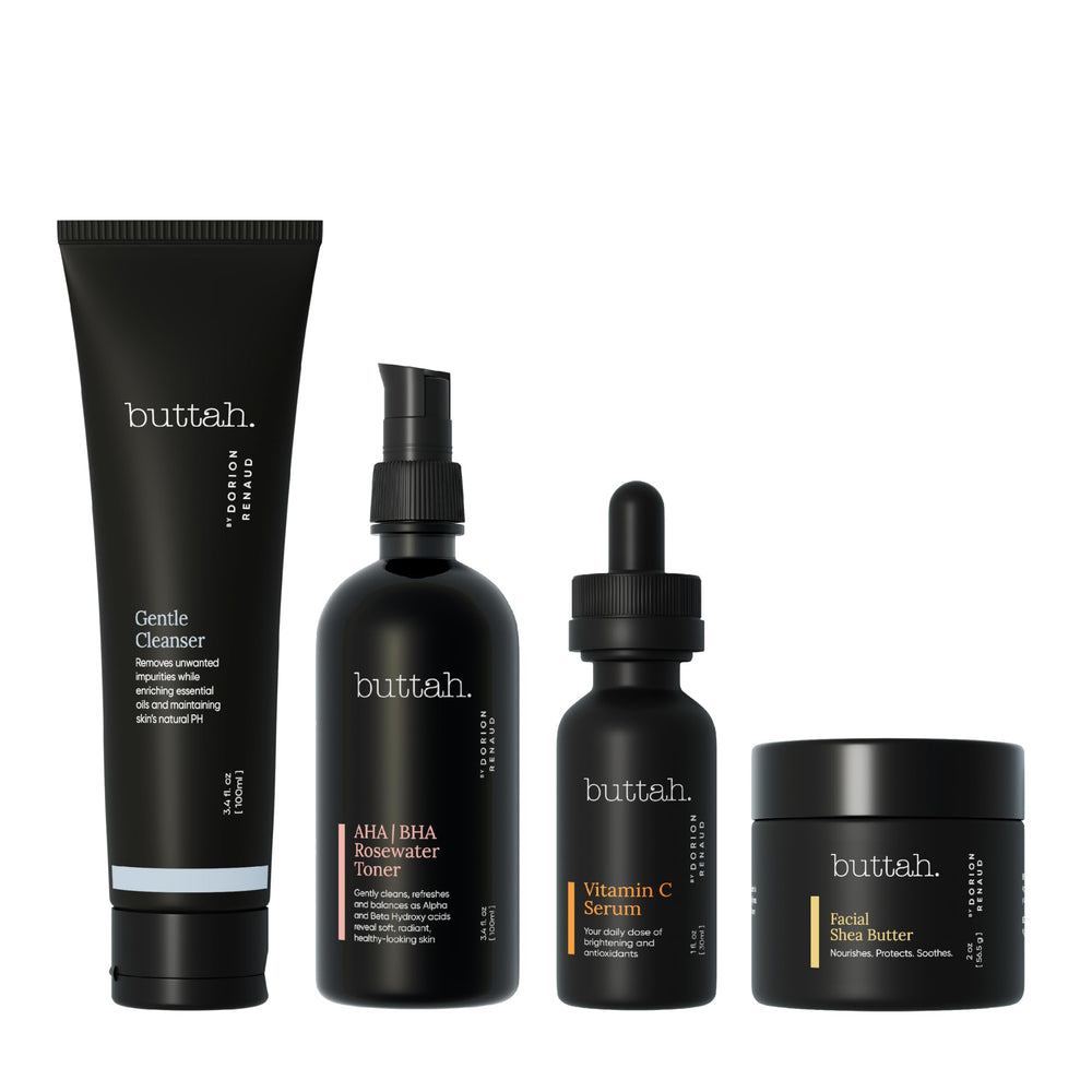 buttah front packaging showing full Supreme Kit and product labels for routine clarity