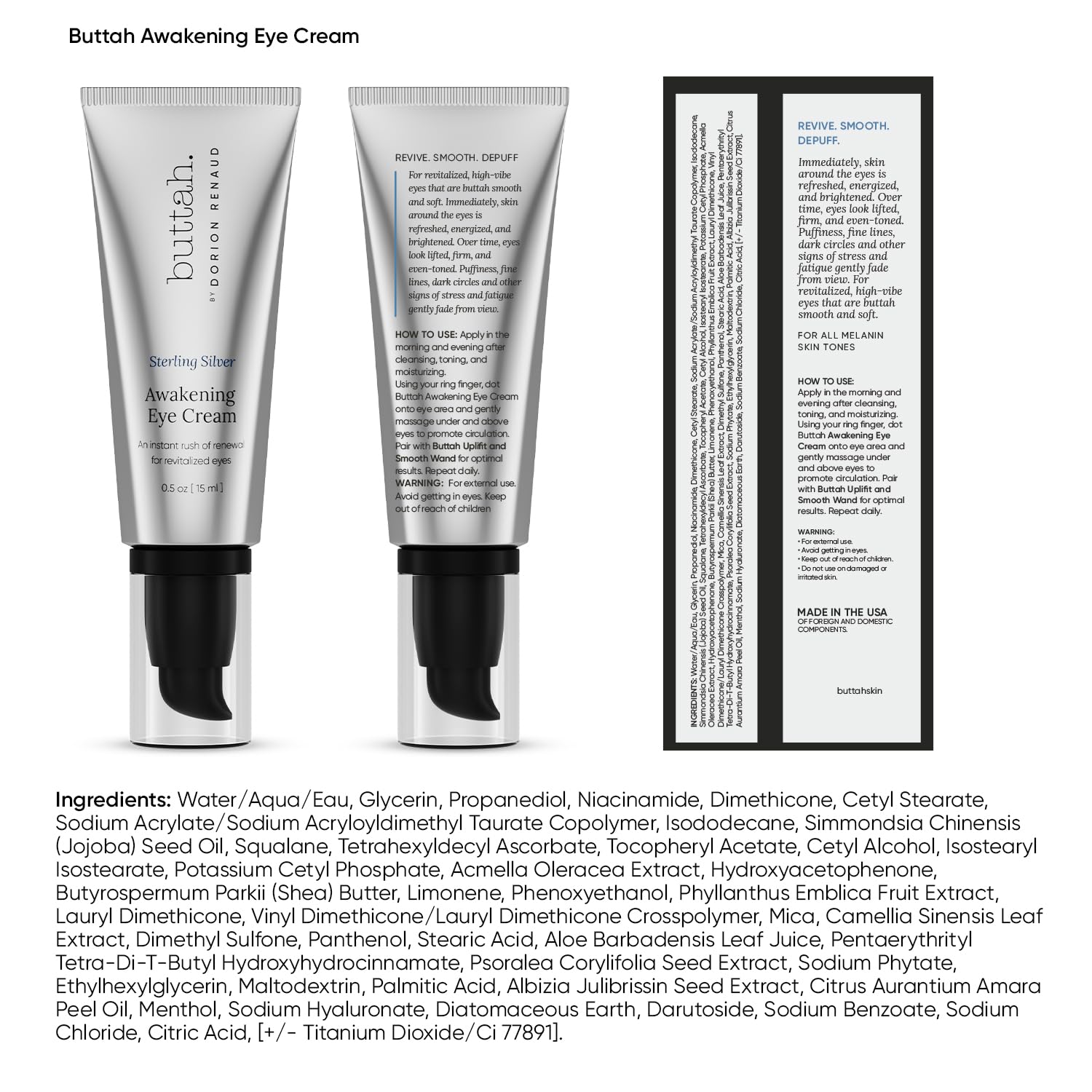 Buttah Uplift & Smooth Face Wand during gentle facial massage