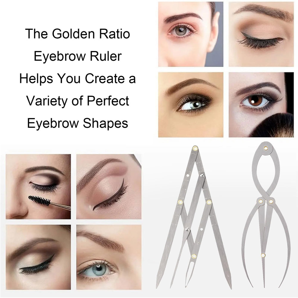 Buulea adjustable-size brow ruler fits various shapes