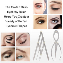 Buulea adjustable-size brow ruler fits various shapes