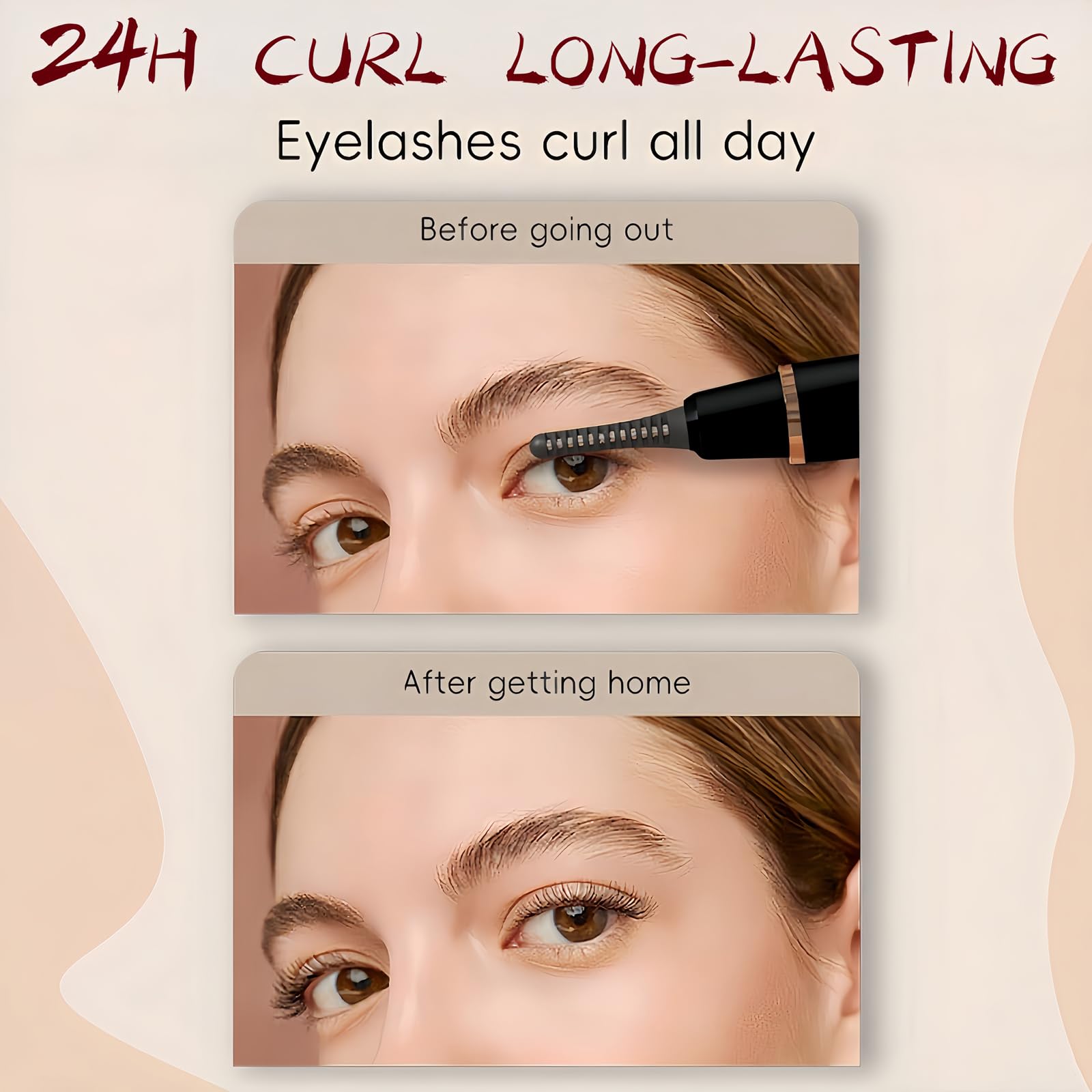 BUV heated eyelash curler offers 3 temperature modes for different lash types.