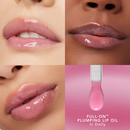 Buxom Dolly plush doe-foot applicator delivers smooth, even gloss application.