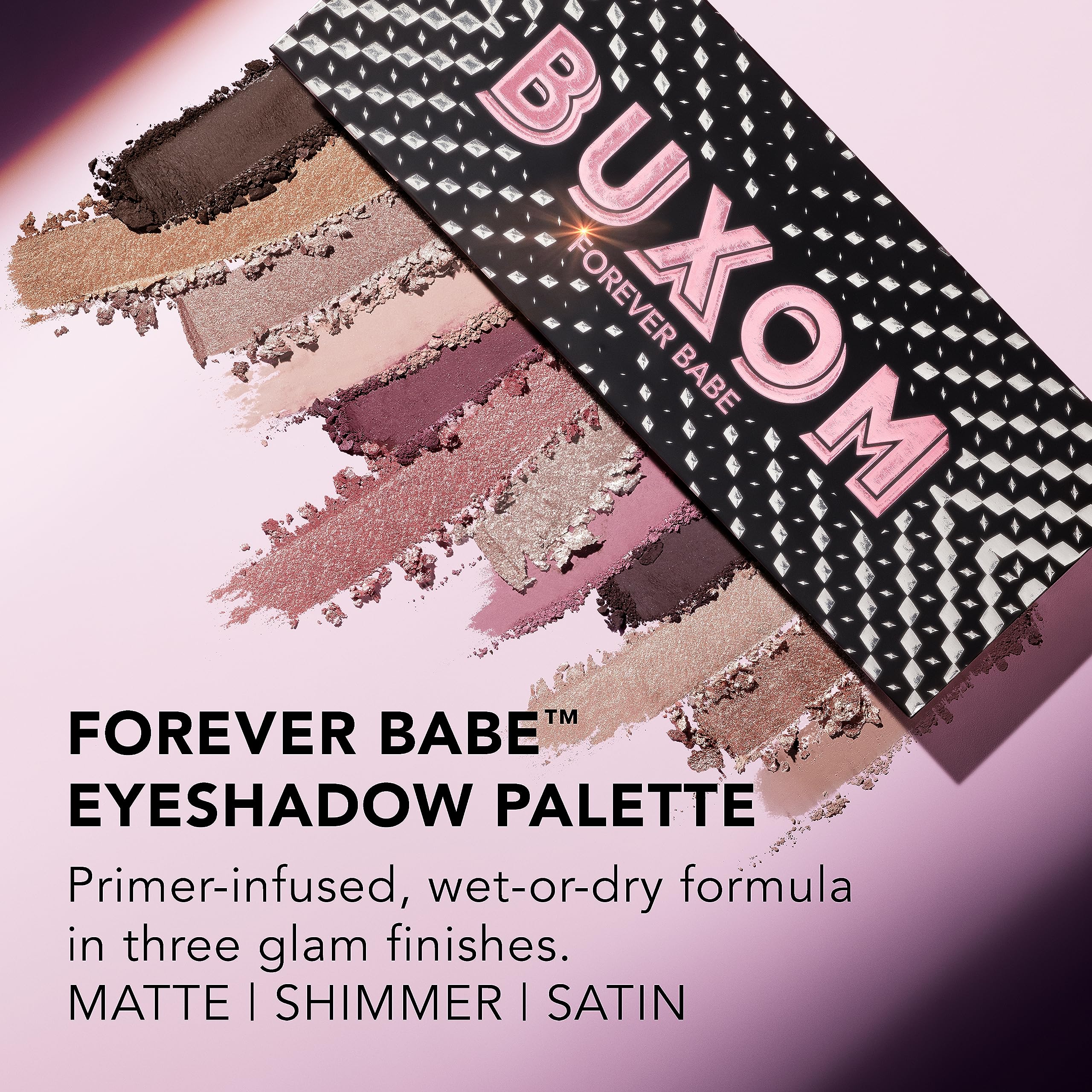 BUXOM Forever Babe shimmer shades reflect light for glam accents
