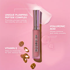 BUXOM Full-On Lip Cream White Russian Mini packaging ready for on-the-go.