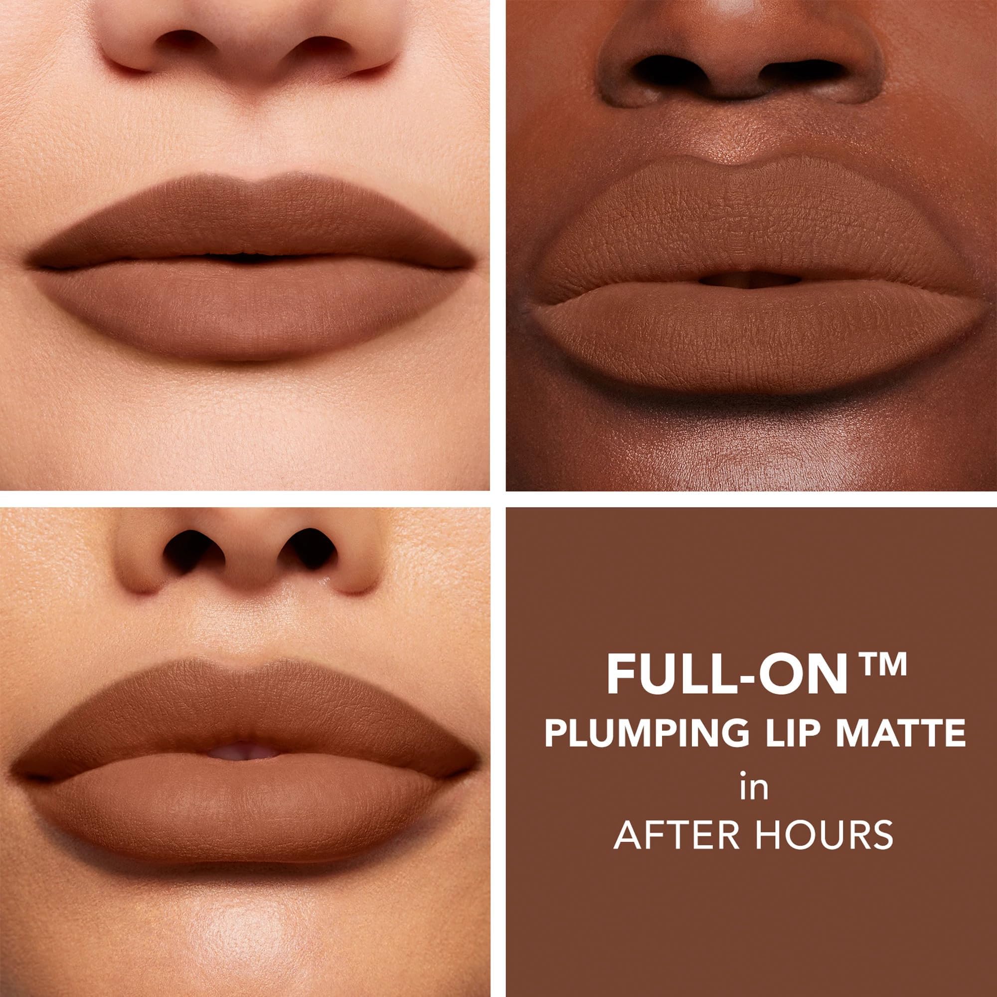 BUXOM After Hours Lip Matte image highlighting seamless glide and intense pigment payoff.