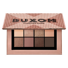 Buxom Iconic Nudes palette front view for versatile day-to-night eye looks.