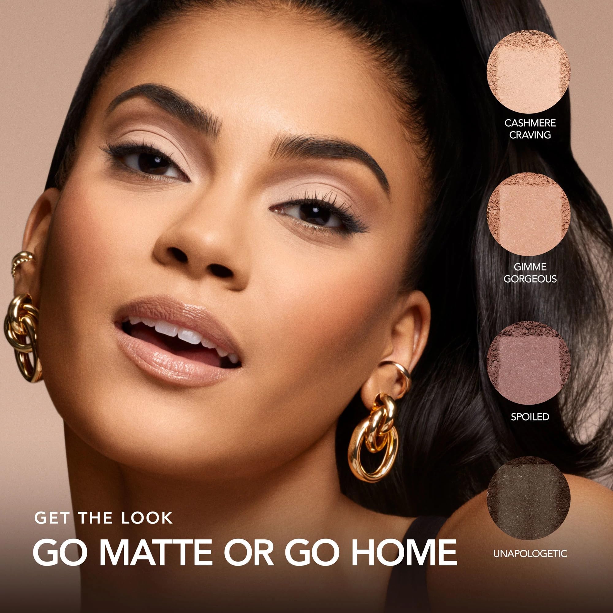 Buxom Iconic Nudes shimmer swatches for a luminous evening glow.