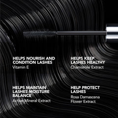 Lashes after application show longer, fan-like definition and separation.
