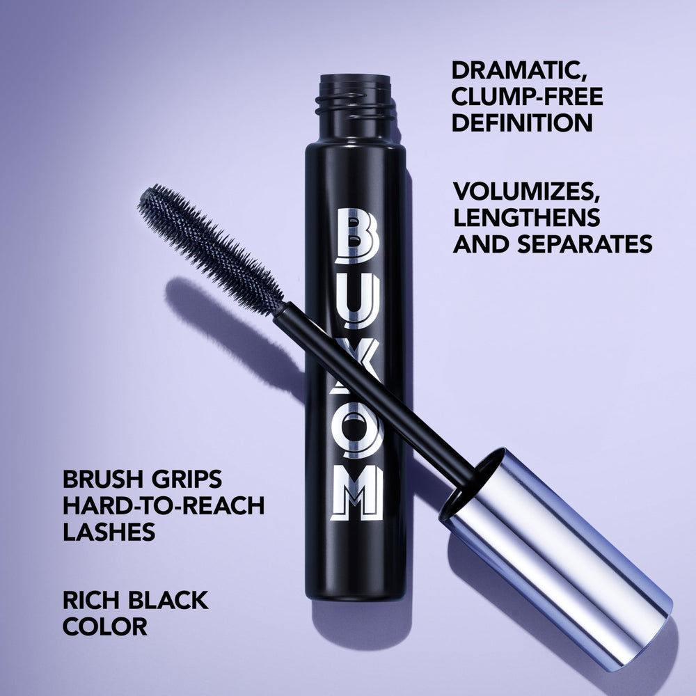 Close look at rich black pigments and nourishing ingredients in the formula.