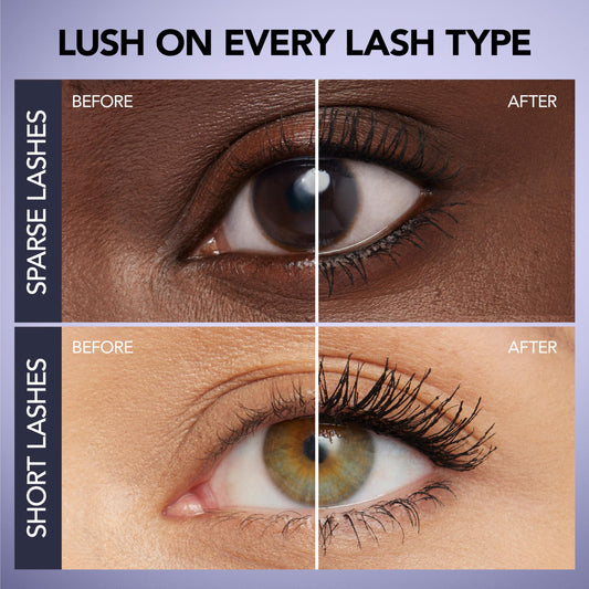BUXOM wand gliding through lashes for added volume and curl.