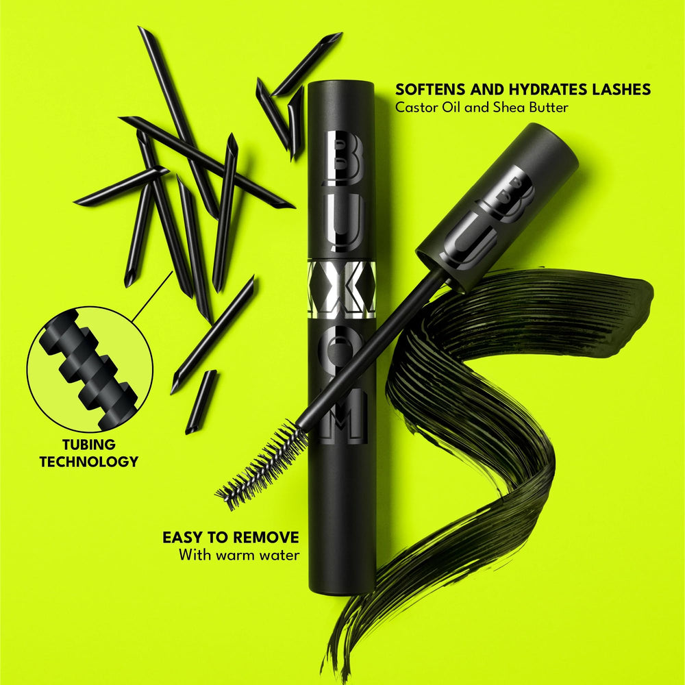 BUXOM Lash Xtension Lift mascara demonstrates 24-hour curl hold