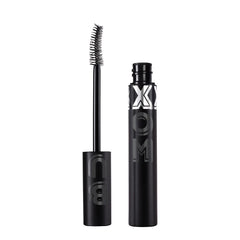 BUXOM Lash Xtension Lift mascara curved wand closeup showing lifted, defined lashes