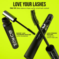 BUXOM Lash Xtension Lift mascara contains red clover peptide complex