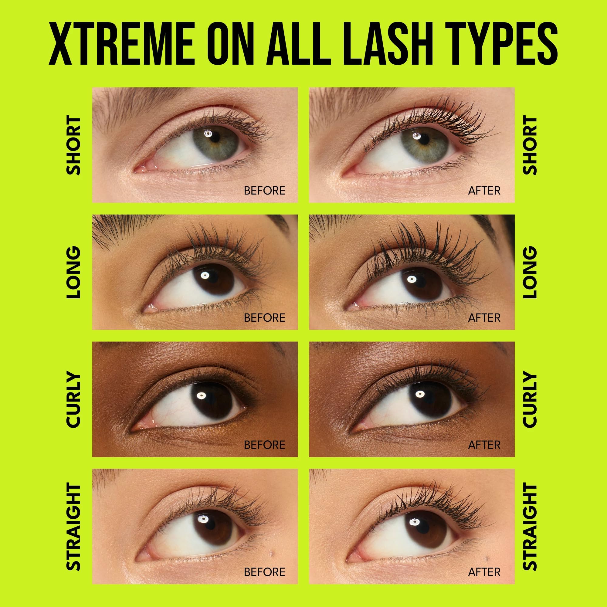 BUXOM Lash Xtension Lift mascara tubing formula applied for long-lasting wear