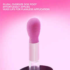Cruelty-free and paraben-free formula from Buxom Moscow Mule lip oil.