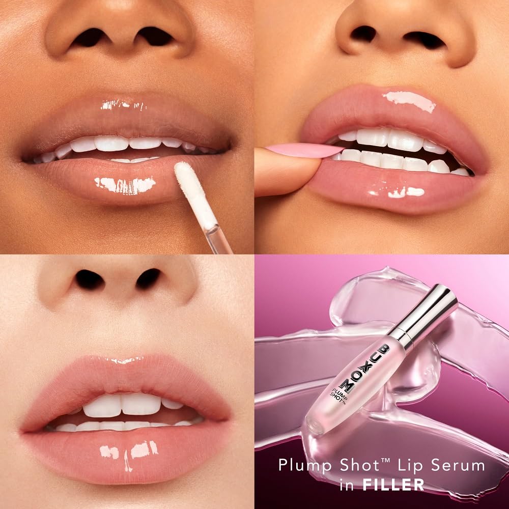 Buxom Plump Shot applicator close-up applying serum for smooth gloss.