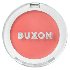 BUXOM Plump Shot Peptide Plumping Blush Coral Sheer bottle showing premium packaging and soft flush