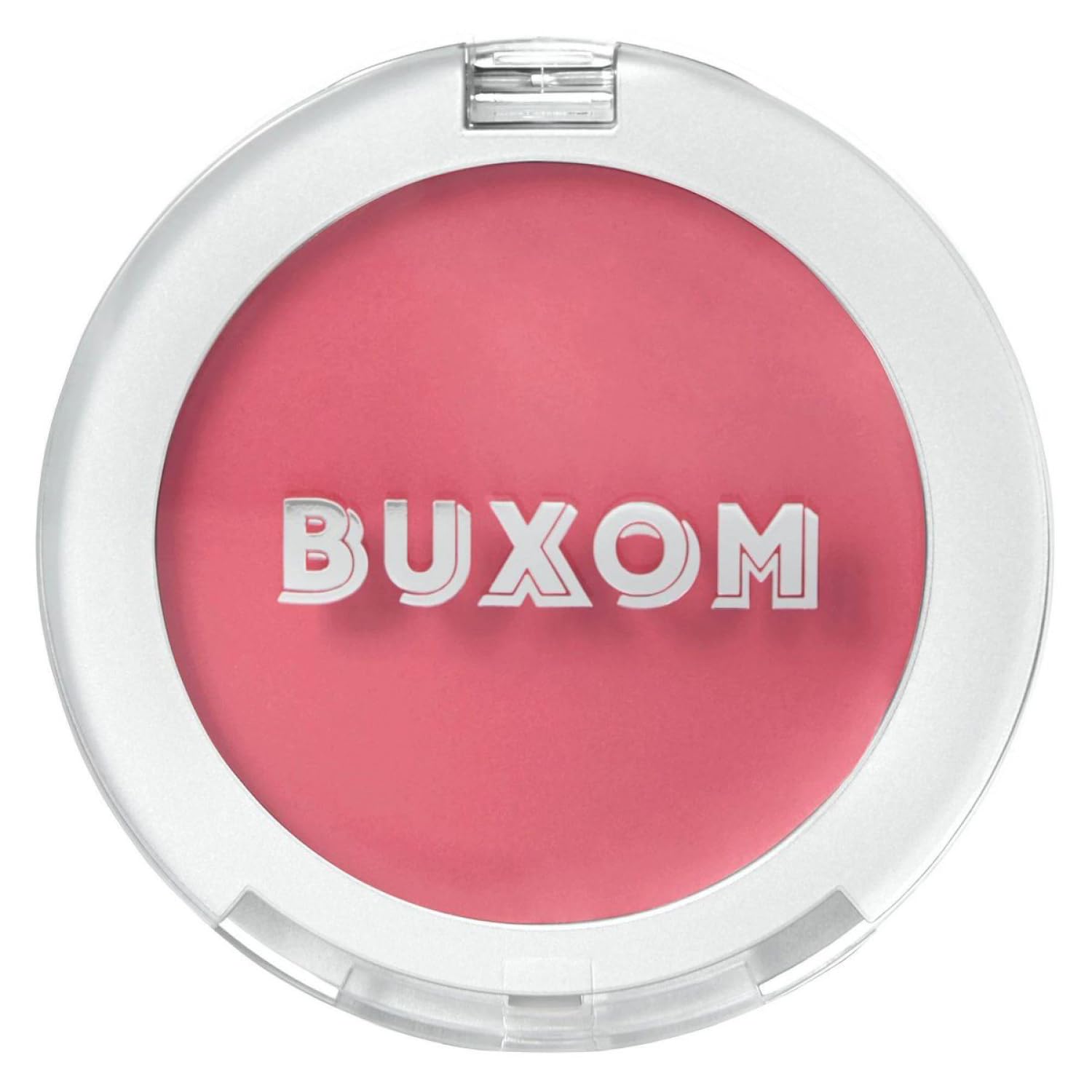 BUXOM Plump Shot Tickled Pink packaging close-up with sleek, cruelty-free branding