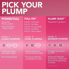 Cruelty-free packaging of Buxom Plump Shot Lip Serum