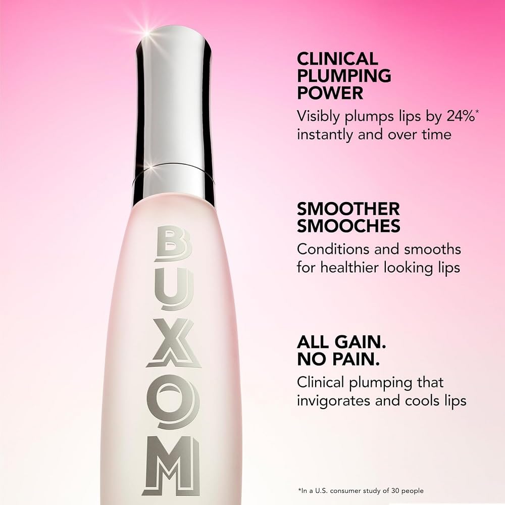 Buxom Plump Shot multi-chrome shade creates dynamic lip color