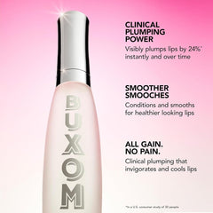Buxom Plump Shot shimmer chrome tint options close-up.