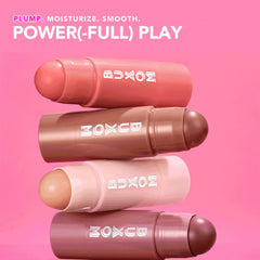 BUXOM Power-Full Plumping Lip Balm First Crush applicator ready for smooth application
