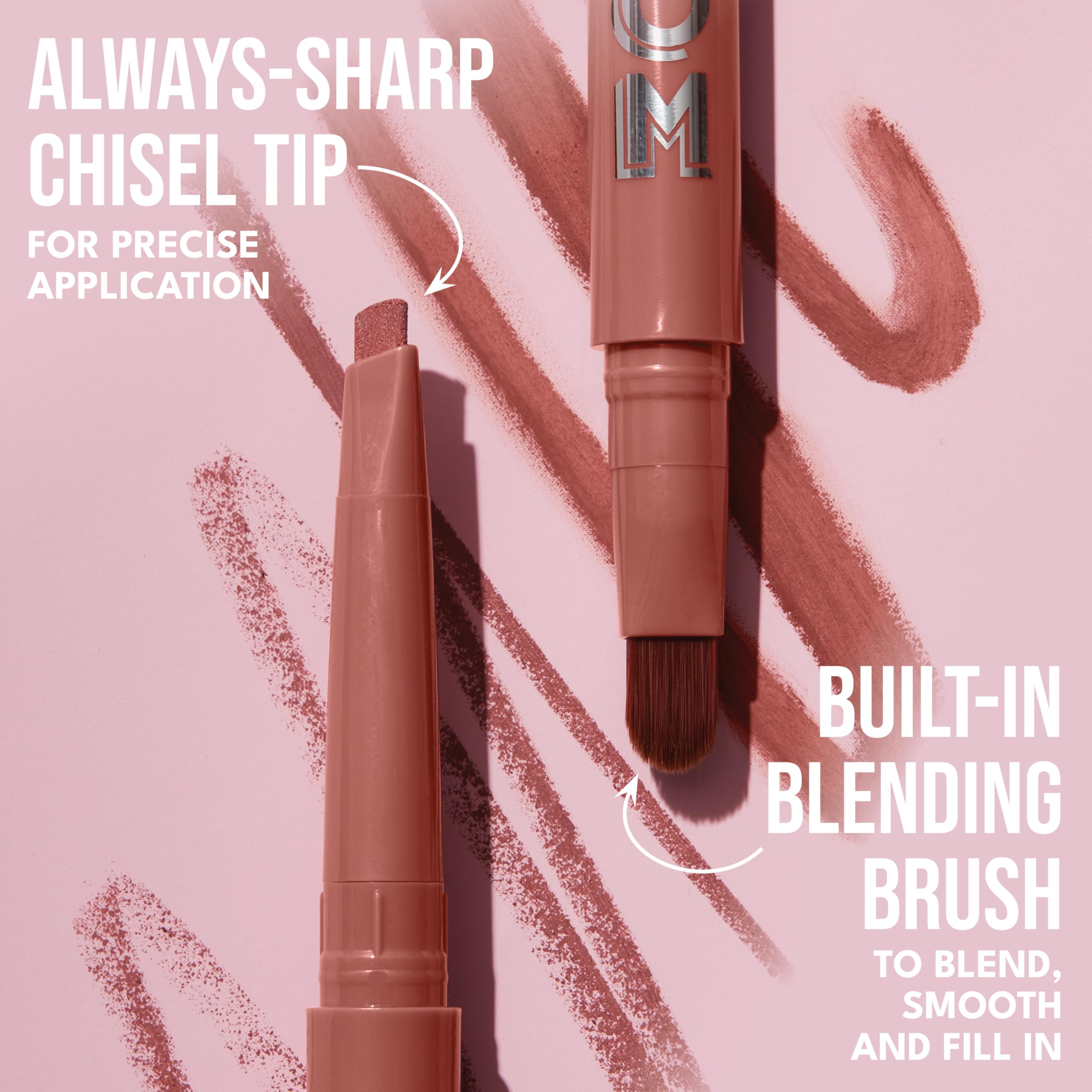 Built-in blending brush from Dolly Light liner blends color smoothly