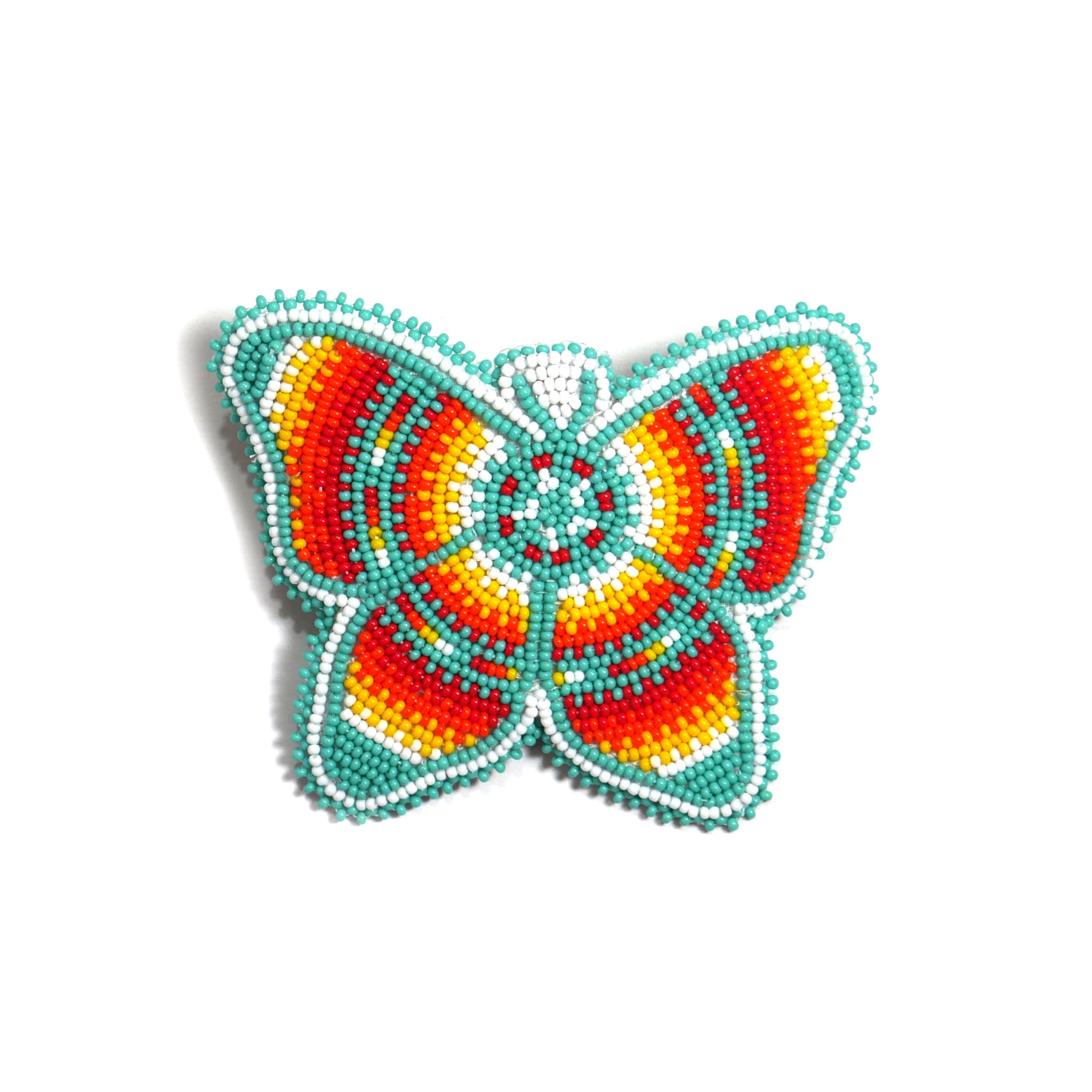 buybeaded butterfly turquoise hair clip featuring intricate beadwork for secure everyday styling