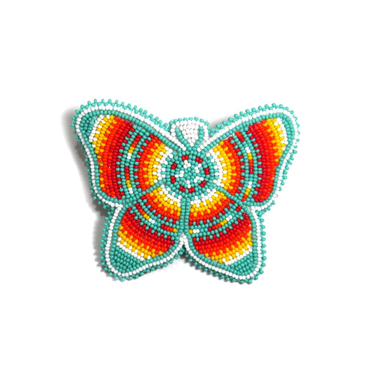 buybeaded butterfly turquoise hair clip featuring intricate beadwork for secure everyday styling