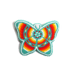 buybeaded butterfly turquoise hair clip featuring intricate beadwork for secure everyday styling