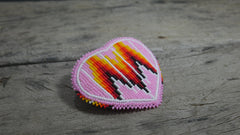BuyBeaded native-style beadwork hair clip showcases intricate pattern for everyday wear.