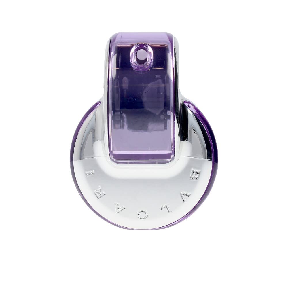 BVLGARI Omnia Amethyste bottle highlighting iris and rose notes for romantic wear