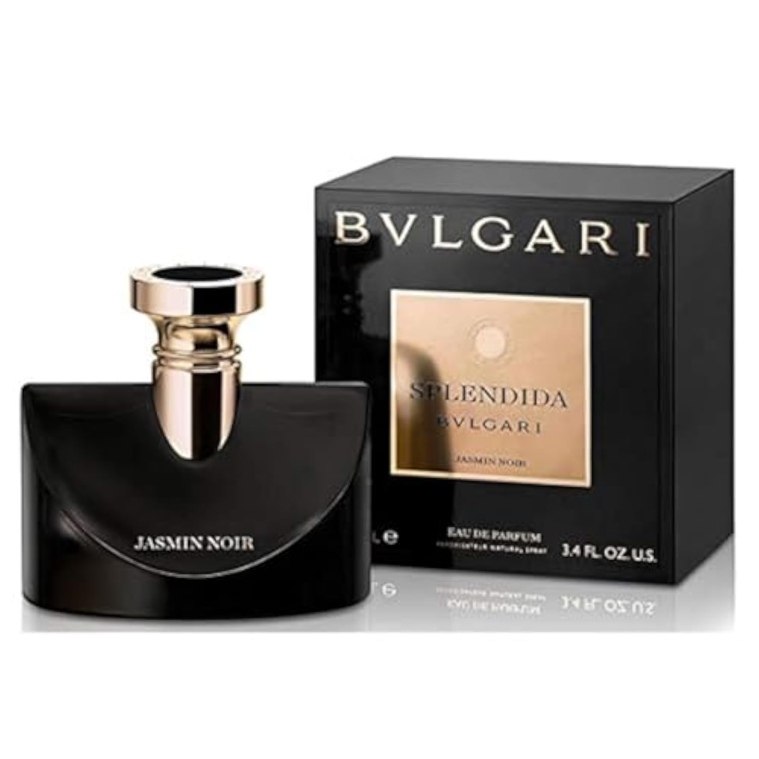 BVLGARI Splendida Jasmin Noir bottle front view for refined evening wear
