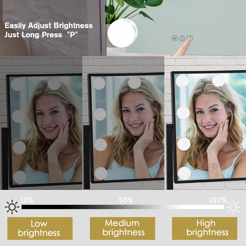 BWLLNI LED bulbs deliver natural, adjustable color temperature for makeup.