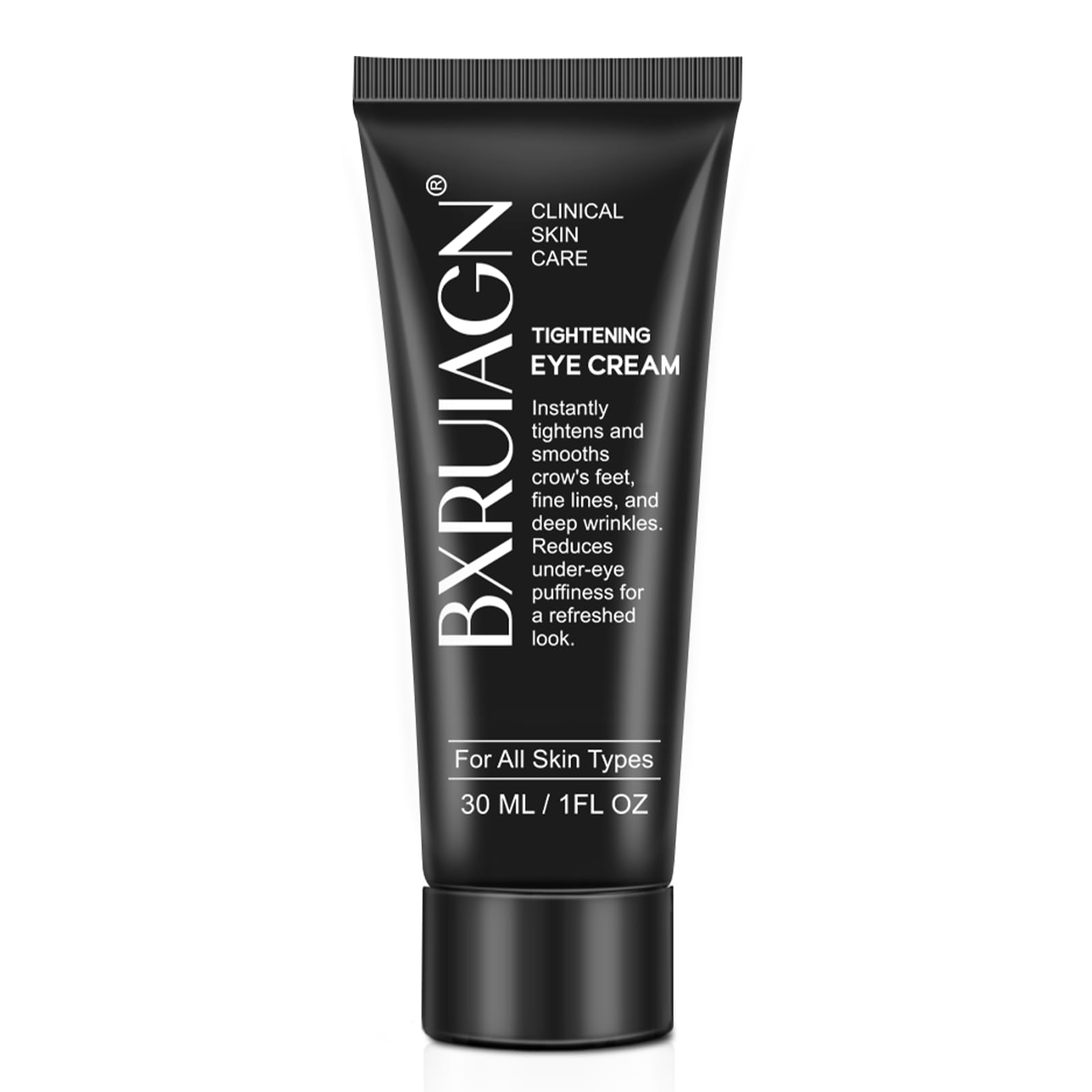 BXRUIAGN Instant Eye Tightener bottle close-up showing compact design for quick refresh and hydration.
