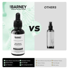 BY BARNEY Hair density visual close-up after consistent use.